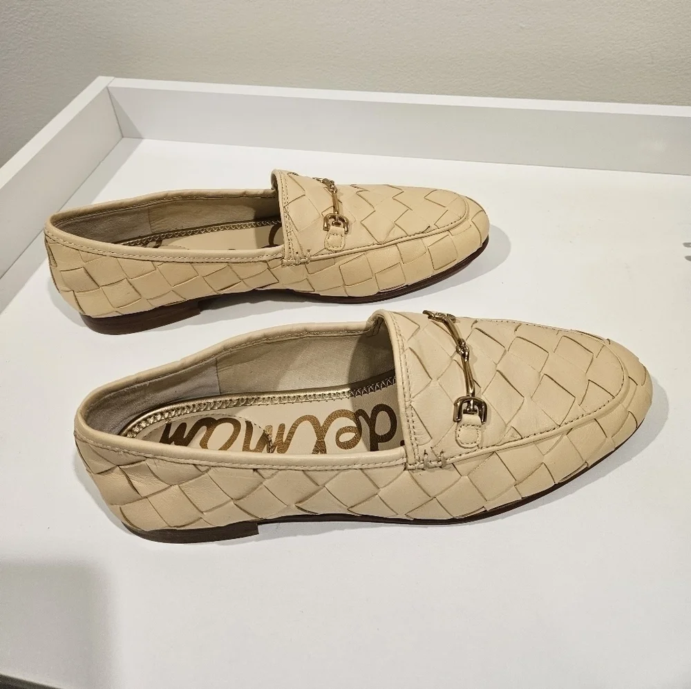 Sam Edelman Loraine Woven Loafer EGGSHELL Size 7.5